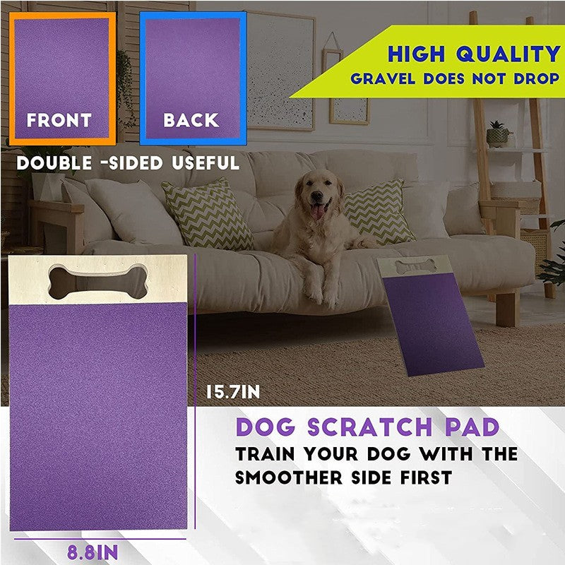 Creative Pet Supplies Dog Wooden Square Sandpaper Nail Scratch Board
