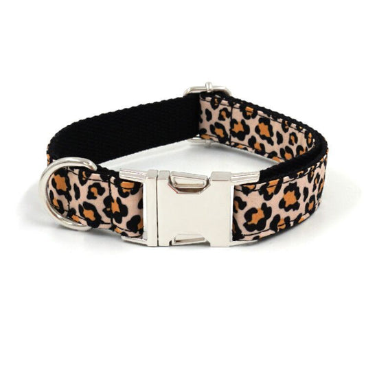 Fashion Simple Pet Dog Leopard Print Collar Accessories