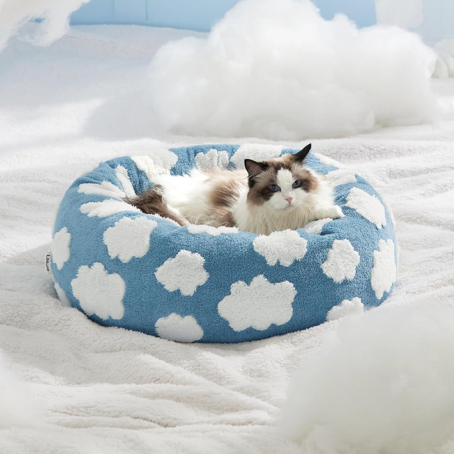 Lesure Cat Beds For Indoor Round Bed Donut