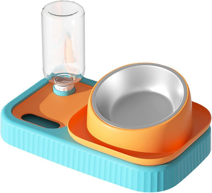 Cat Dog Food And Water Bowl Set Double Food Bowls