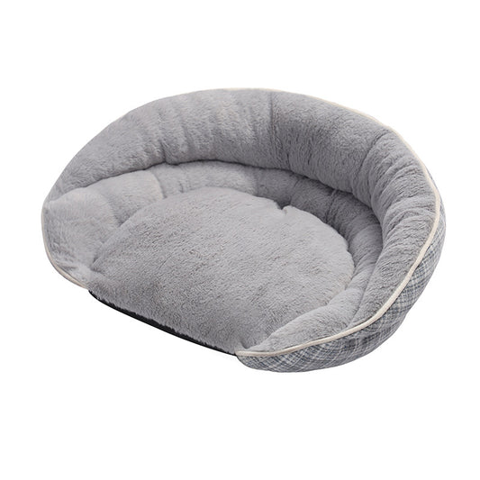 Warm Semi-circular Semi-enclosed Dog Bed