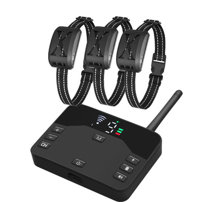Outdoor Fence Remote Control Dog Trainer Electric Shock Collar Stop Barking