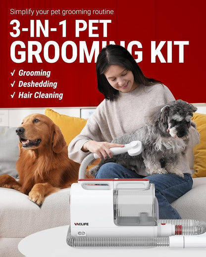 Pet Hair Vacuum For Shedding Grooming With Dog Clipper