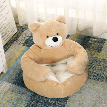 Detachable And Washable Hug Bear Pet Nest Round Shape