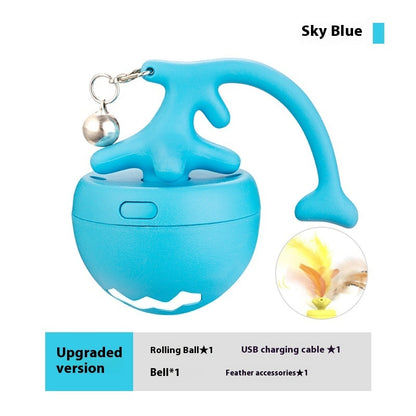Smart Interactive Cat Toy Ball USB Rechargeable Moving Rolling Ball