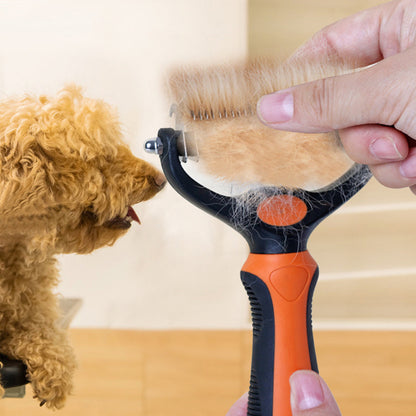 Pet Grooming Brush  Double Sided Shedding Dematting