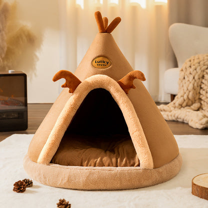 Christmas Autumn And Winter Dog Elk Tent Mongolian Bag Kennel