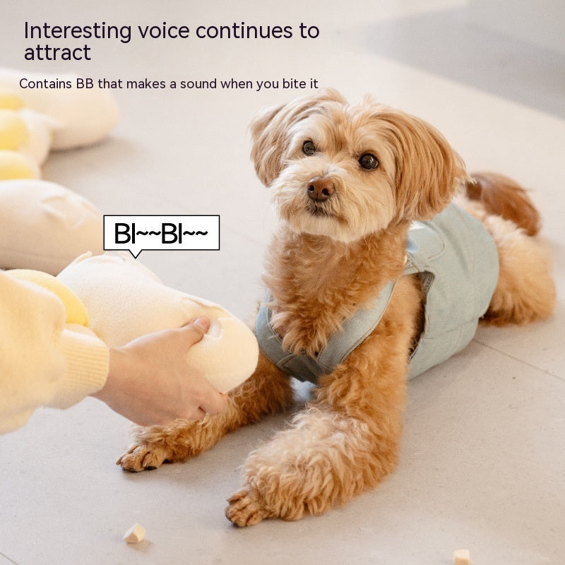 Twist Food Theme Bite-resistant Smelling Toy Dog