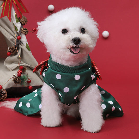 Autumn And Winter Christmas Festive Series Dog Clothes Cat Dress