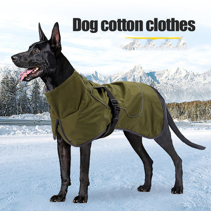 Thicken Warm Medium And Large Dog Cotton Coat Pet Clothes