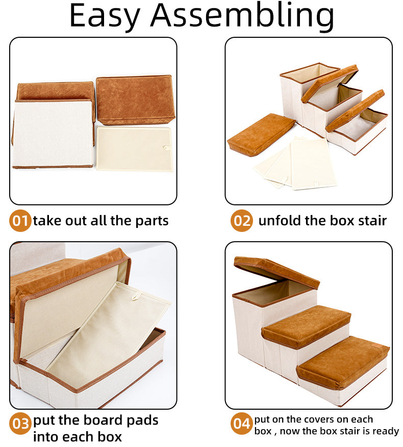 Pet Stairs For Couch And High Beds Folding Steps