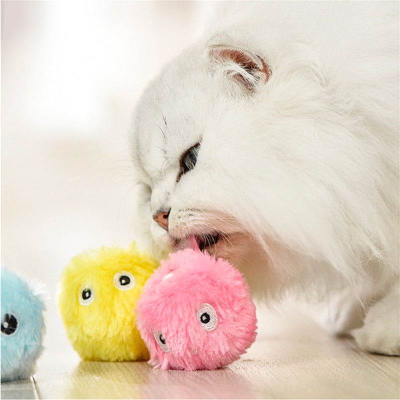 Kitty Calling Ball Toy Light-emitting Cat Teasing Ball Catnip