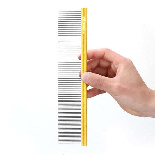 Pet Comb Colorful Stainless Steel Shedding 1mm Dog Grooming Comb