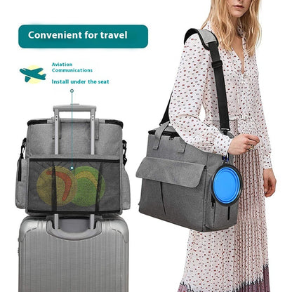 Dog Travel Bag Kit Pet Bag Out Travel Convenient Large-capacity Backpack Outdoor