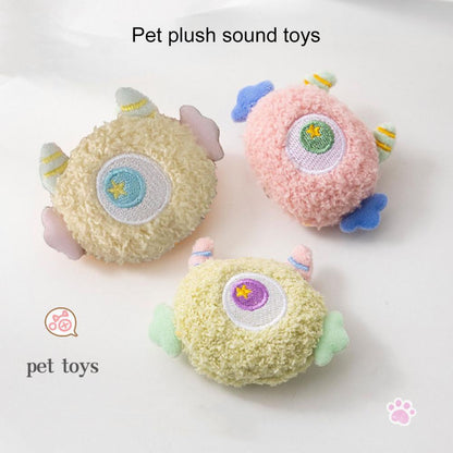Sounding Dog Toy Cartoon Shape Padded Soft Pet Chew Toy