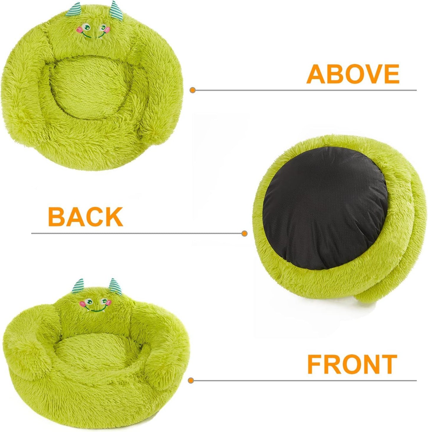 Cute Calming Dog And Cat Bed Indoor High Bolster Donut