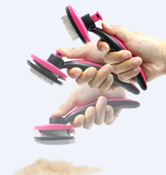 Curly Dog Hair Removal Comb Grooming Brush Stainless Steel