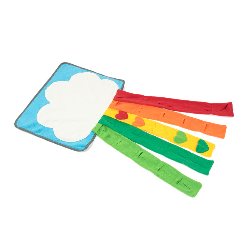 Pet Rainbow Enrichment Mat Dog Play Snuffle Mat