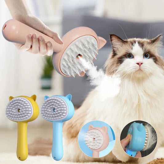 Hair Cleaning Brush With Mist Multifunctional Cat Grooming