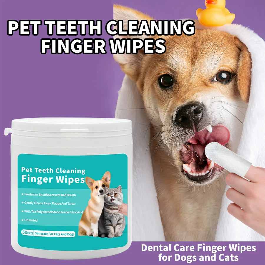 Disposable Pet Cleaning Products Teeth Cleaning Wipes