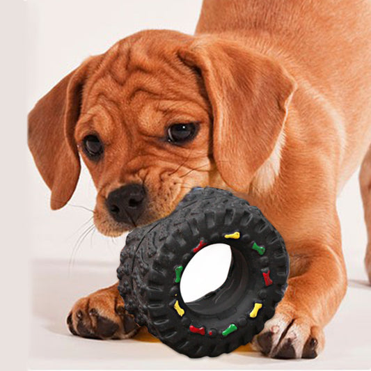 Small Tire Pet Vocalizations Glue Dog Toys