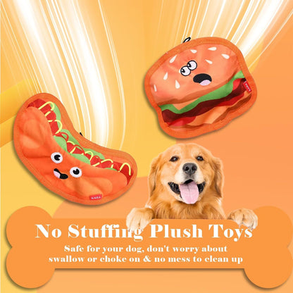 Crinkle Dog Toys Squeaky Dog Toys No Stuffing Dog Toys