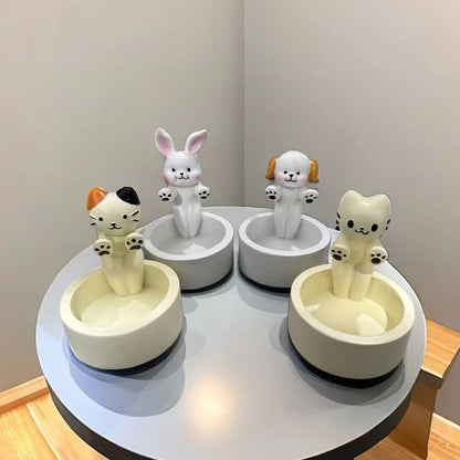Cartoon Kitten Candle Holder Cute Scented Light Holder
