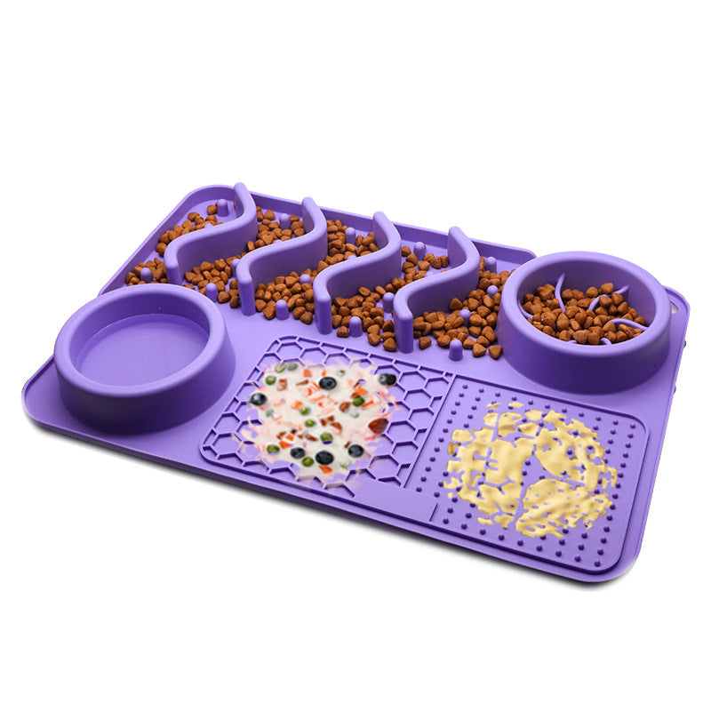 Dog Silicone Licking Pad Pet Licking Mat Silicone Smelling Mat
