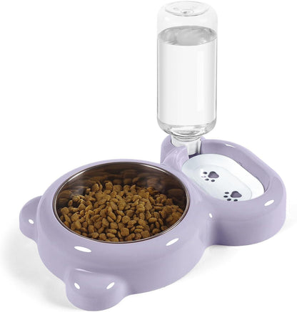 Dog Bowls Cat Food And Water Bowl Set With Water Dispenser