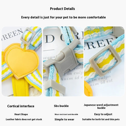 Dog Hand Holding Rope Vest Walking Chest Strap