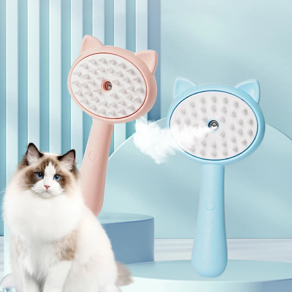 Hair Cleaning Brush With Mist Multifunctional Cat Grooming