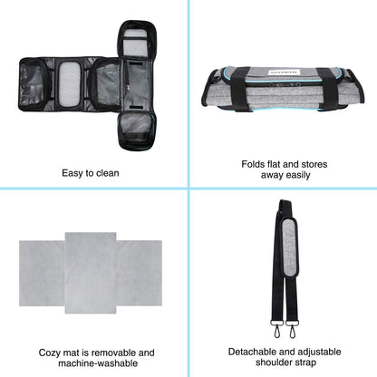 Large Soft Sided Pet Travel TSA Carrier 4 Sides Expandable