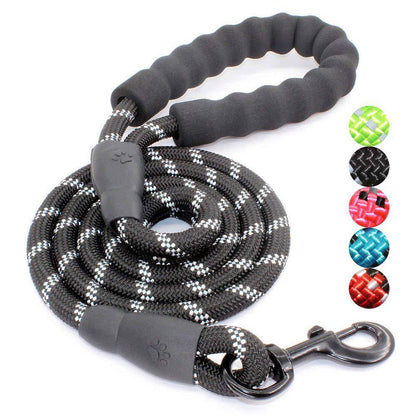 Hot Dog Traction Rope Dog Reflective Nylon Round Rope Traction