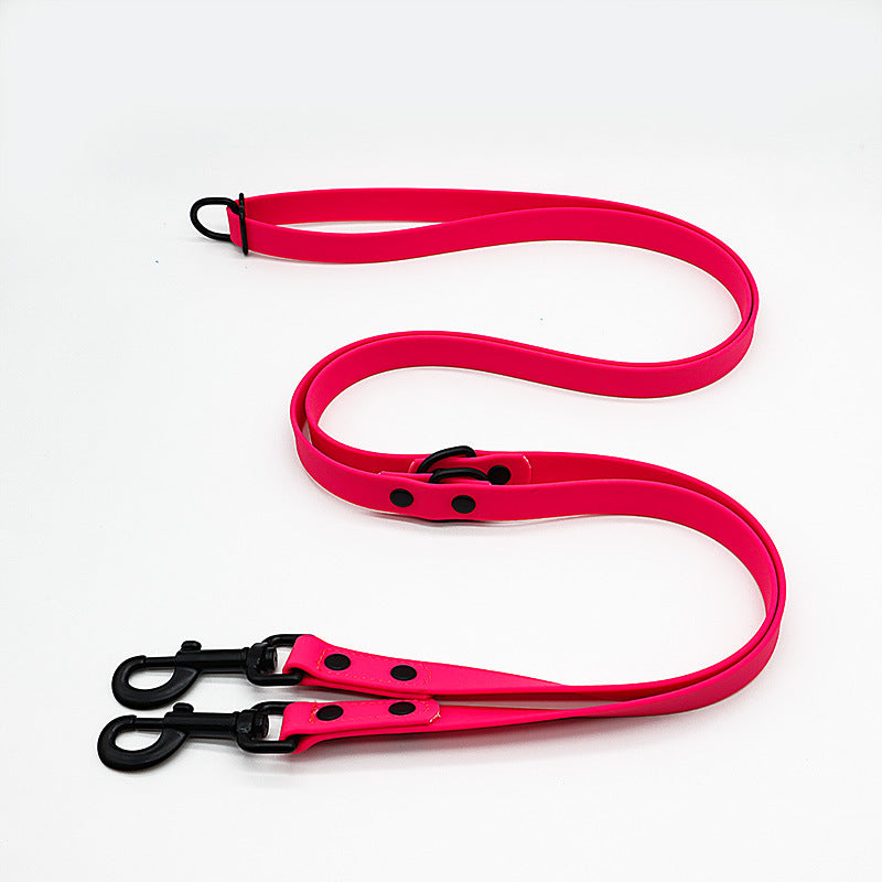 PVC Dog Traction Belt Multifunctional Double-ended Traction Rope