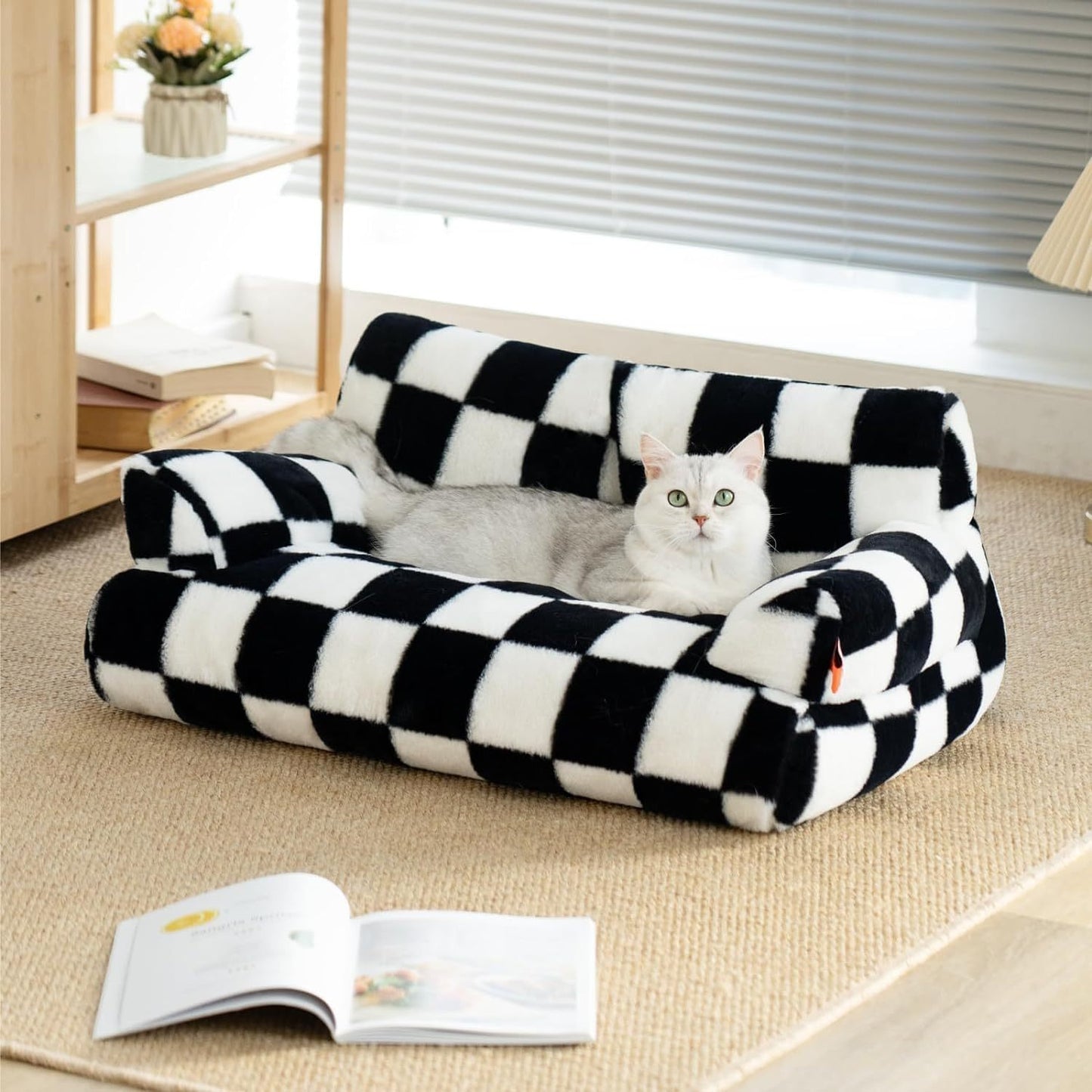 Fluffy Cat Couch  Washable Pet Couch Bed