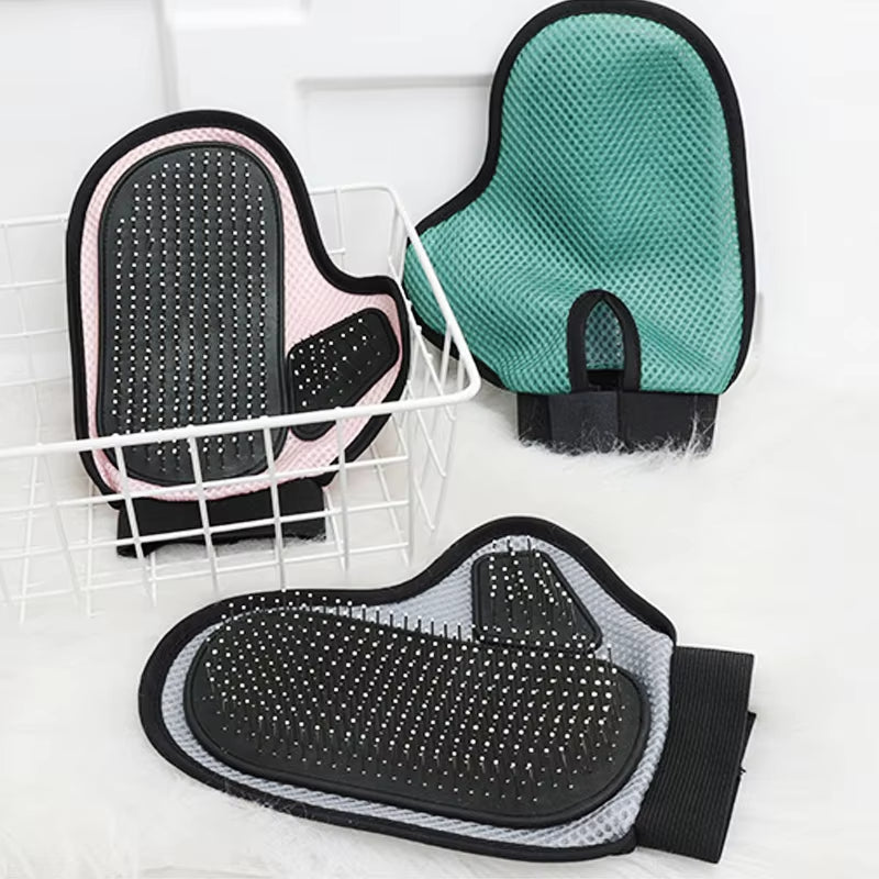 Cat Hair Removal Glove Pet Supplies Bath Massage Jerking Gloves