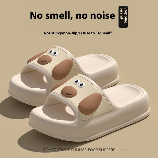 Cute Cartoon Dog Slippers Non-slip Floor Bathroom Slipper