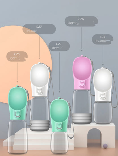 Pets Go Out Portable Water Cup Dog Waterer Feeding Water Bottle Pet Supplies