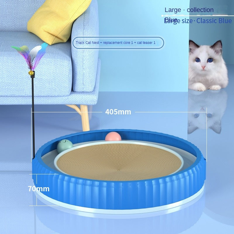 NEW Round Cat Scratching Board Wear-resistant Anti-scratch