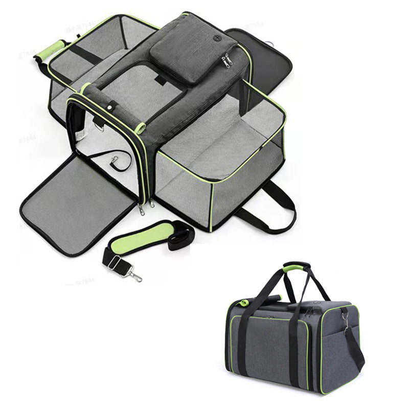 Portable Large Capacity Portable Pet Bag Breathable And Expandable