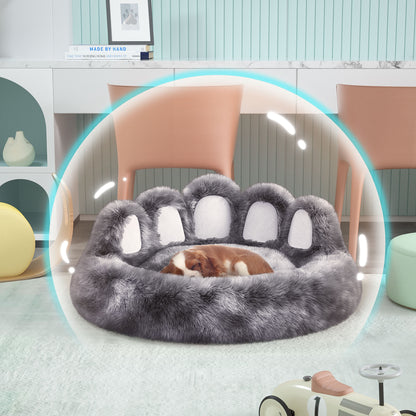 Thickened Warm Kennel For Pets With Bear Paw Shape House - Teddy Kennel