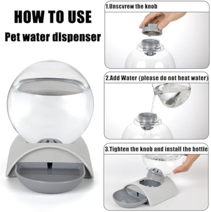 Pet Water Dispenser 2.8L Automatic Gravity Cat Water Dispenser