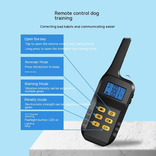 Dog Barking Prevention Automatic Bark Stopper Electric Shock Training Waterproof Collar