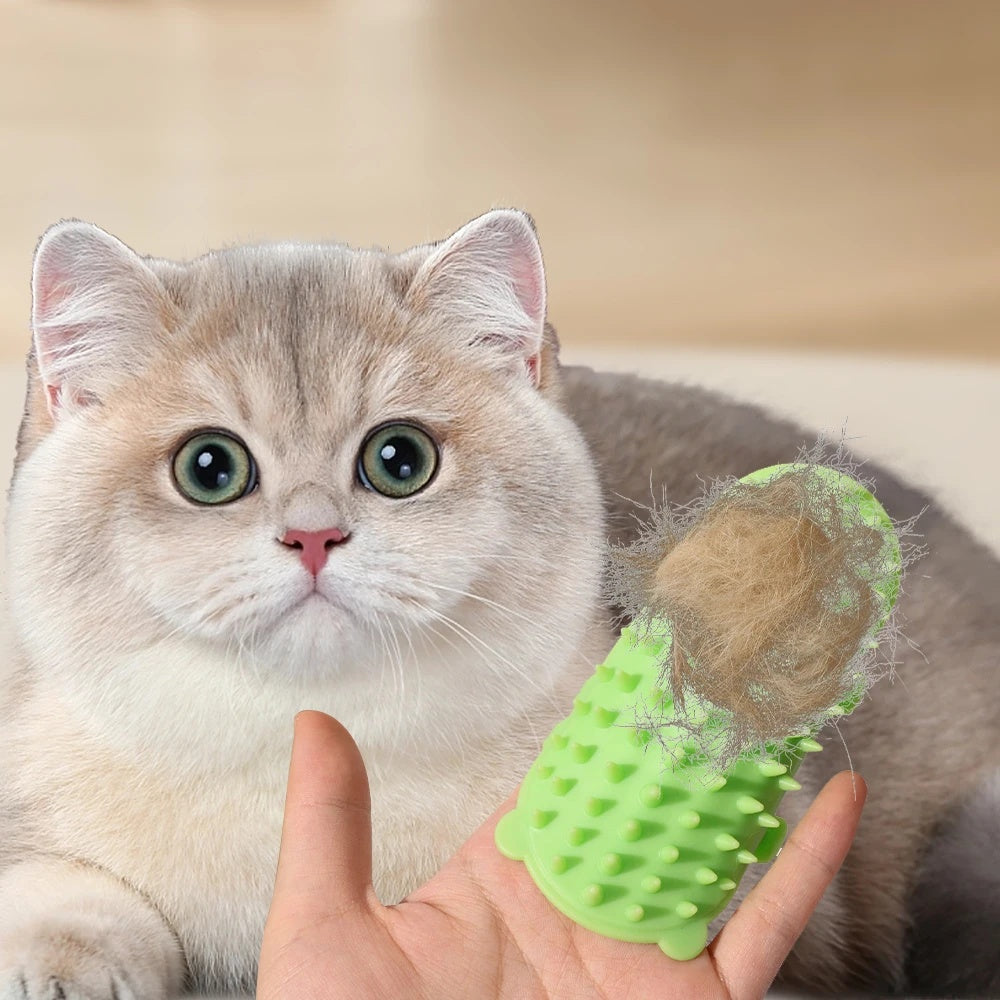 Pets Cat Hair Removal Massage Comb Cats Scratching Rubbing Brush