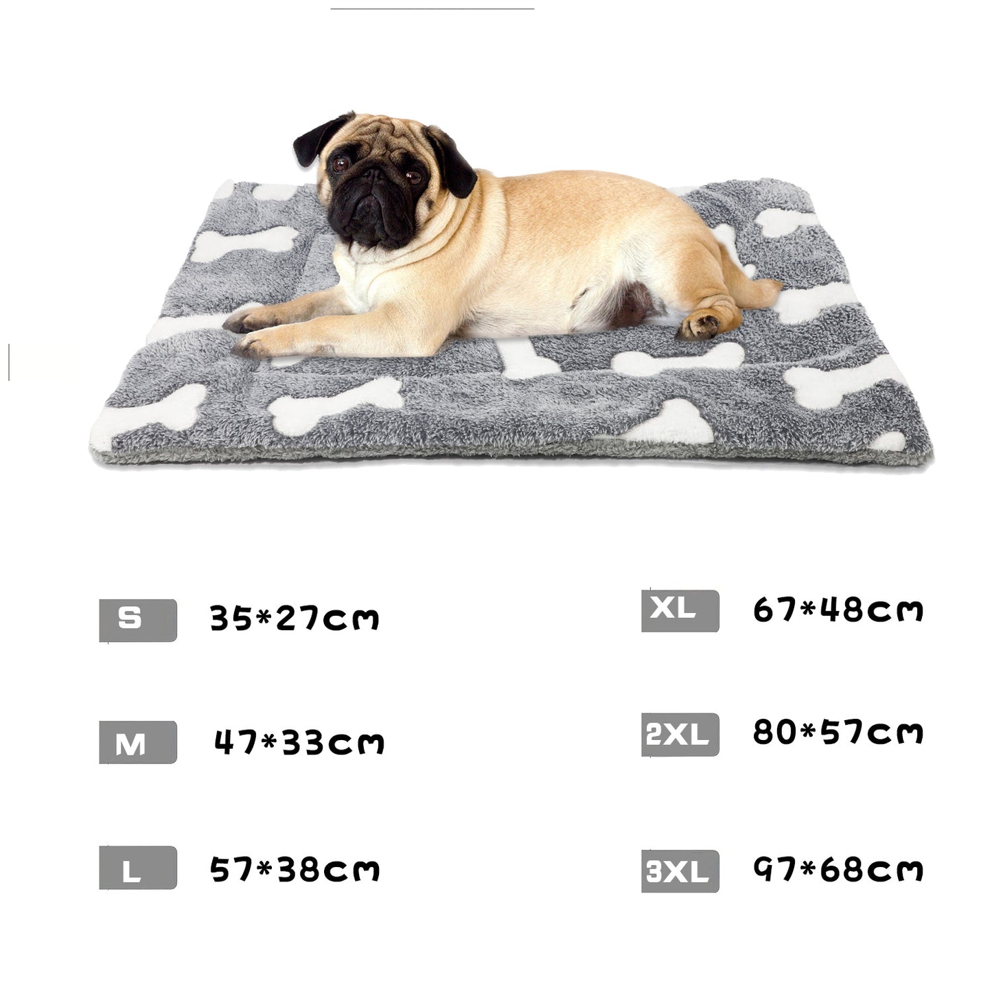 Self-Warming Cat Bed Mat Washable Dog Bed Crate