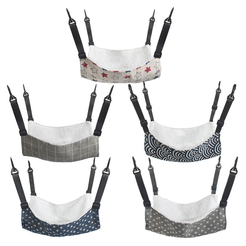 Lamb Fleece Cat Hanging Beds Pets Cage Hammock Bed