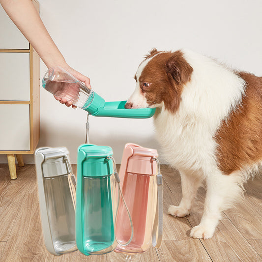 Pet Water Cup Outdoor Portable Folding Dog Water Bottle 550ml