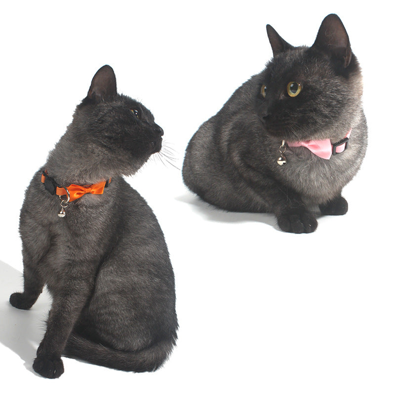 Pet Bow Collar Nylon Ribbon Multi-color Adjustable