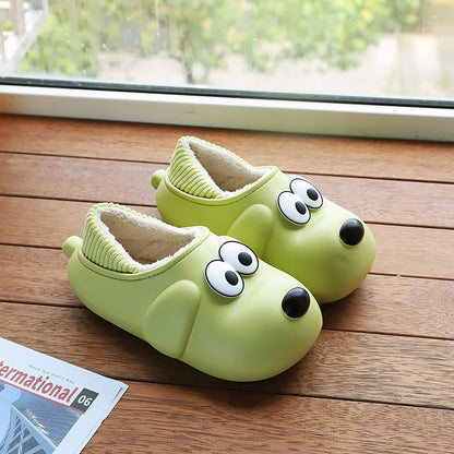 Cute Dog Shoes EVA Winter House Shoes