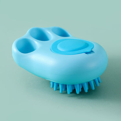 Durable Cat Paw Bath Brush Fine Foaming Labor-saving Cartoon Shape